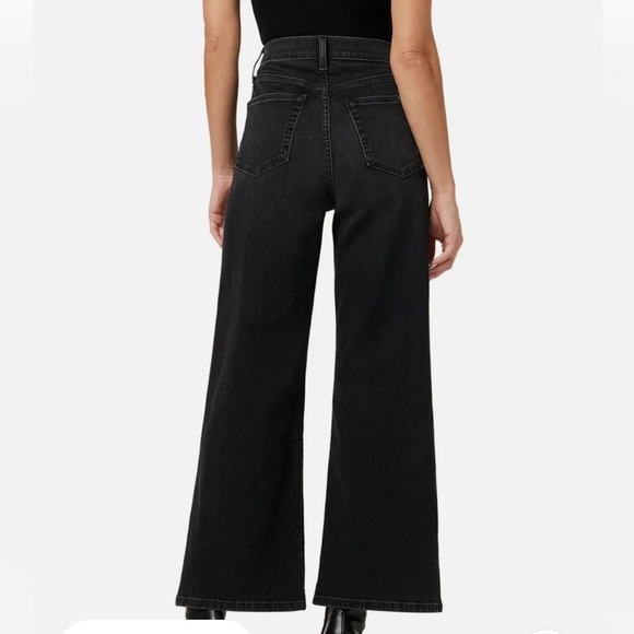 Joe’s High Rise Meira Wide Leg Ankle Black Jeans NWT Size 26 - Picture 2 of 9